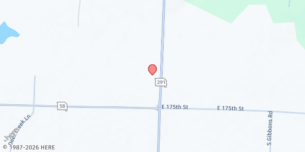 Map showing The Porch at 17324 Rte 291, Pleasant Hill, MO