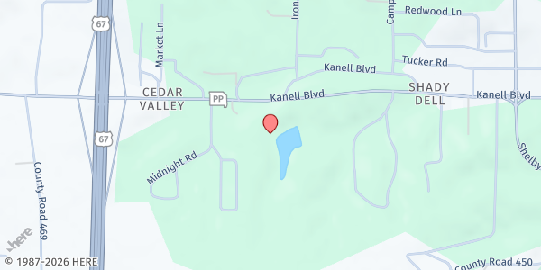 Map showing New Covenant Fellowship Pantry at 3396 Kanell Blvd., Poplar Bluff, MO