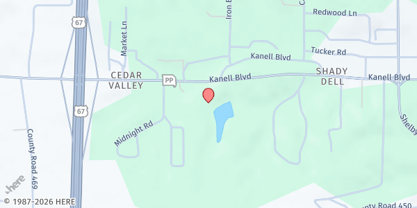 Map showing NEW COVENANT FELLOWSHIP PANTRY at 3396 Kanell Blvd., Poplar Bluff, MO