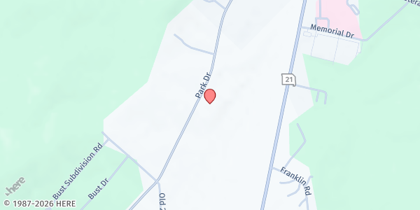 Map showing First Baptist Church Of Potosi at 10479 State Hwy P, Potosi, MO