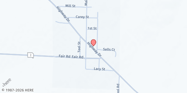 Map showing Prairie Home UMC - The Mustard Seed Food Pantry at 544 Highway Drive, Prairie Home, MO