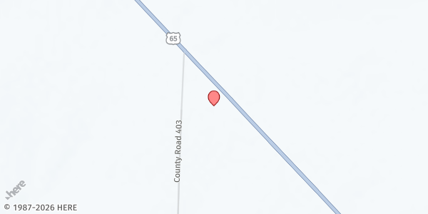 Map showing Prairie Chapel Church at 20414 US-65, Preston, MO