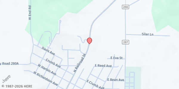 Map showing STODDARD COUNTY GOSPEL MISSION: PUXICO at 310 Missouri 51, Puxico, MO