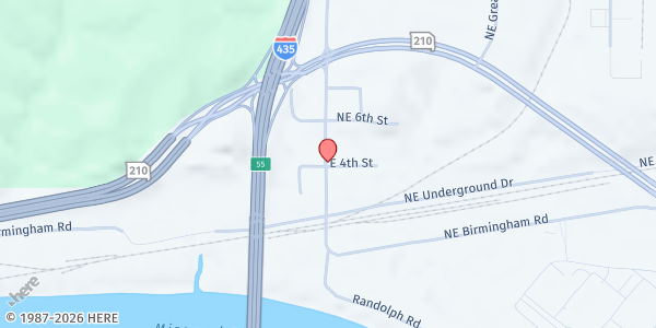 Map showing Cornerstone Baptist Church at 501 N Randolph Road, Randolph, MO