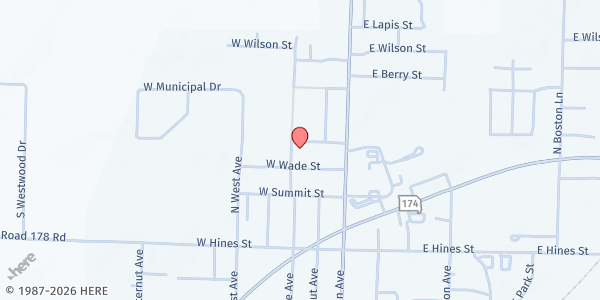 Map showing People Helping People at 210 N. Pine Ave., Republic, MO