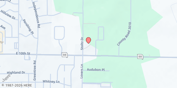 Map showing Rolla Church of the Nazarene at 1901 E. 10th St., Rolla, MO