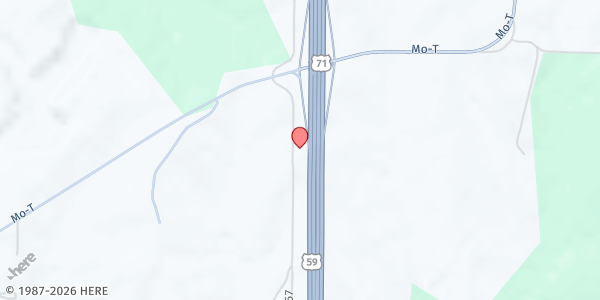 Map showing Andrew County Ministries at 14375 County Road 367, Savannah, MO