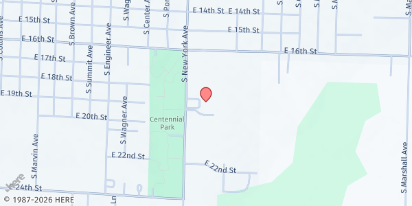 Map showing Parkview Elementary at 1901 S. New York, Sedalia, MO