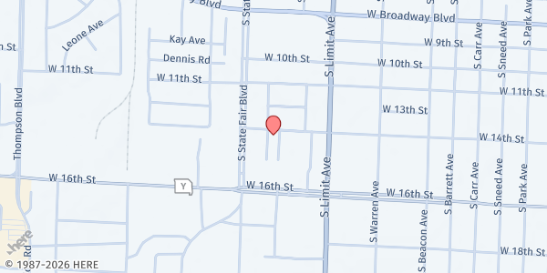 Map showing Pettis County Community Partnership at 1400 S Limit Ave # 29, Sedalia, MO