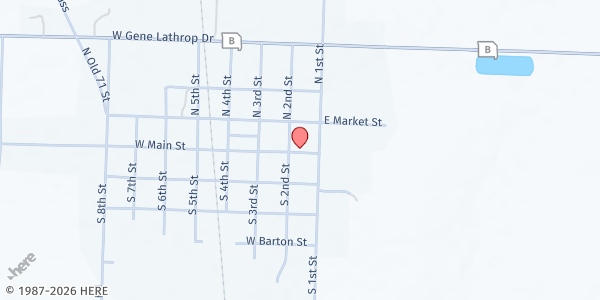 Map showing Sheldon Community at Sheldon, Sheldon, MO