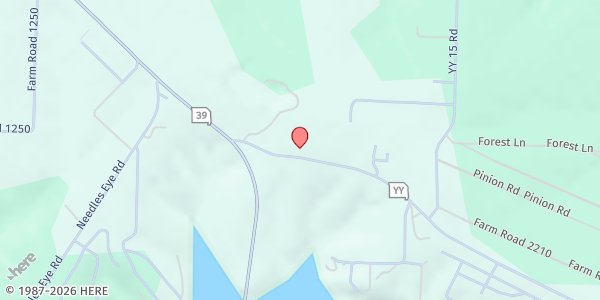 Map showing Central Community UMC at 25682 State Hwy. YY, Shell Knob, MO