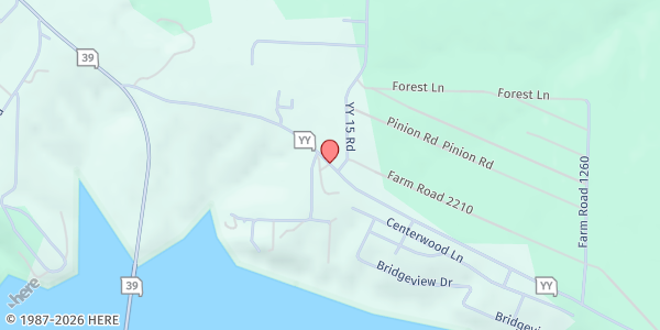 Map showing SeniorAge - Central Crossing Senior Center at 20801 YY 15 Rd., Shell Knob, MO