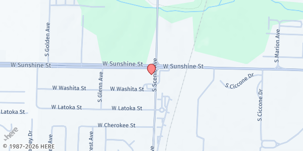 Map showing Academic Behavior Support Pantry at 1813 South Scenic Avenue, Springfield, MO