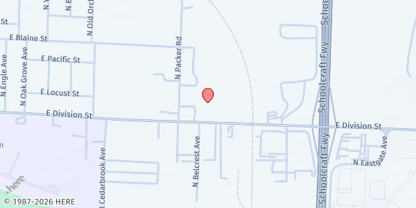 Map showing Crosslines - Springfield at 3055 East Division Street, Springfield, MO