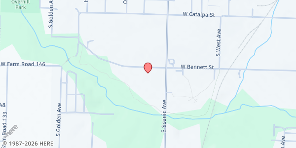 Map showing Isabel's House at 2750 West Bennett Street, Springfield, MO