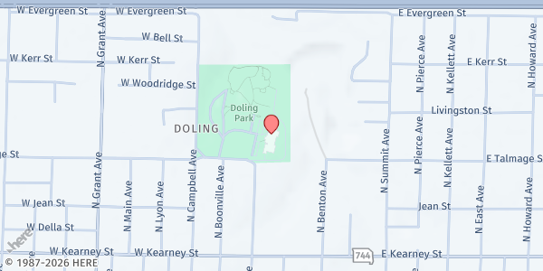 Map showing SeniorAge - Northview Center at 305 E. Talmage St., Springfield, MO