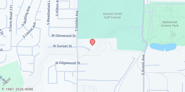 Map showing Sherwood Elementary at 2524 S Golden Ave, Springfield, MO