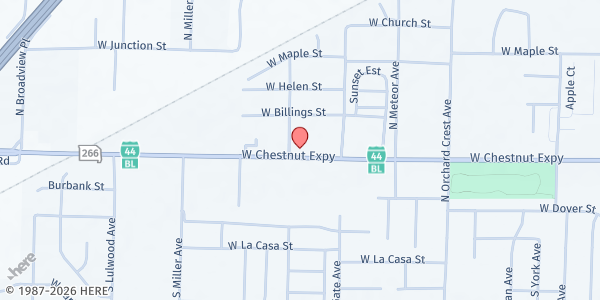 Map showing The Connecting Grounds at 4341 W Chestnut Expy, Springfield, MO