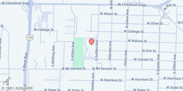 Map showing Westport Elementary & Middle at 415 South Golden, Springfield, MO