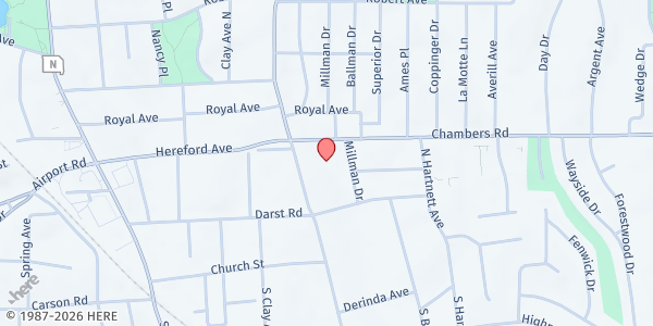 Map showing Blessed Teresa Of Calcutta-2 at 120 North Elizabeth, St Louis, MO