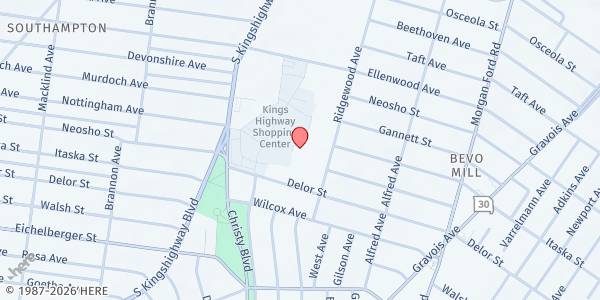 Map showing City Seniors, Inc. at 4705 Ridgewood Ave, St. Louis, MO
