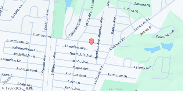 Map showing Helping Hands Food Pantry at 1120 Trampe Ave, St. Louis, MO