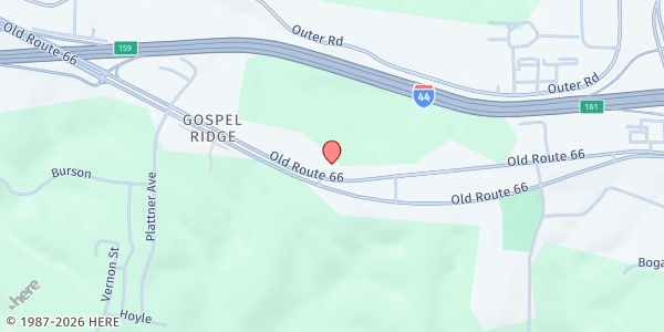 Map showing Church of God - St. Robert at 466 Old Rte 66, St Robert, MO