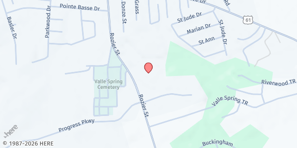 Map showing The Society of St. Vincent de Paul of Ste. Genevieve at 970 Rozier St., Ste. Genevieve, MO