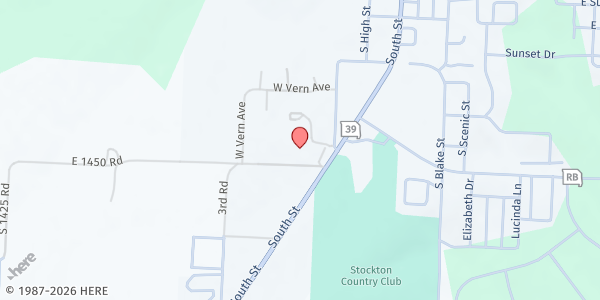 Map showing Korth Senior Center at 309 Englewood Rd., Stockton, MO