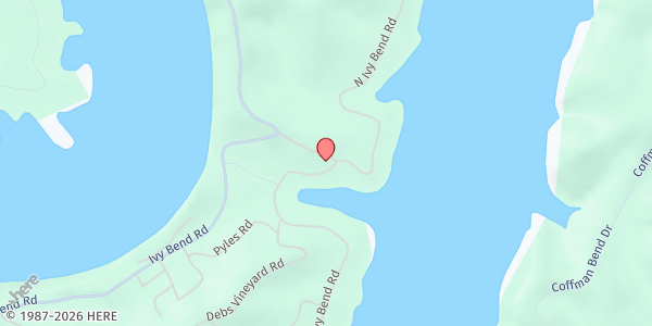 Map showing Ivy Bend Community Food Pantry at 41569 Ivy Bend Road, Stover, MO