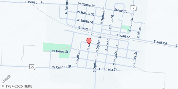Map showing Sturgeon R-V Elementary School at 210 West Patton, Sturgeon, MO