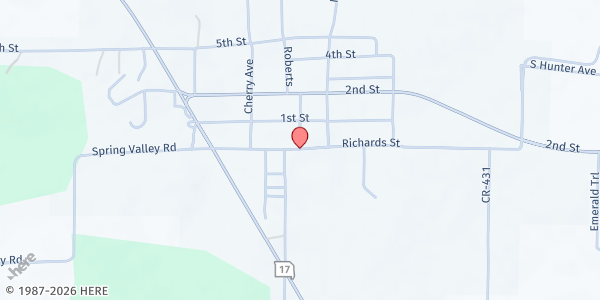 Map showing Summersville Senior Center at 127 Rogers Ave, Summersville, MO