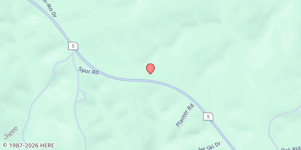 Map showing Community-Christ Outreach Center at 17238 MO-5, Sunrise Beach, MO