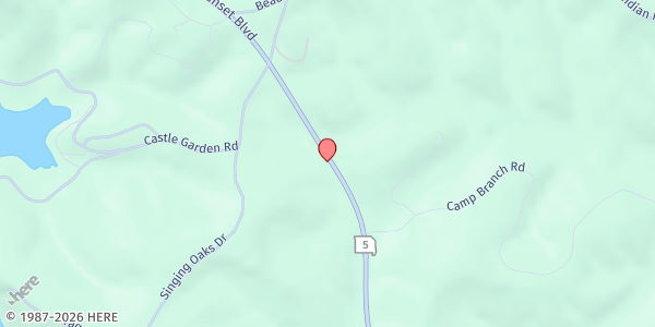 Map showing Hurricane Deck Elementary at 16594 MO-5, Sunrise Beach, MO