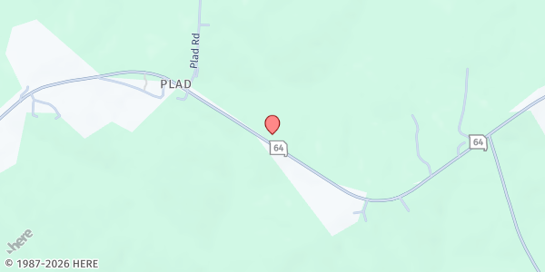 Map showing Isaiah 58:7 Mission Food Pantry at 1235 State Hwy 64, Tunas, MO