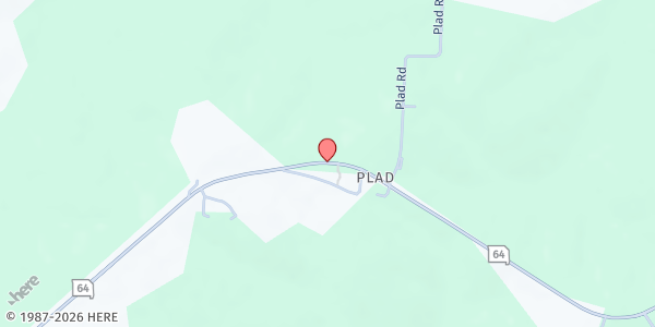 Map showing Isaiah 58:7 Mission Pantry at 1235 MO-64, Tunas, MO