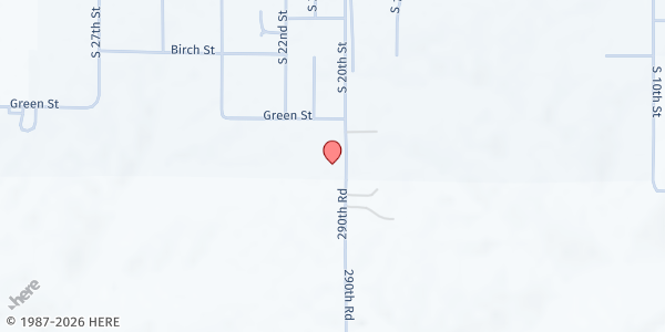 Map showing Putnam County Middle & High School at 803 S. 20th Street, Unionville, MO