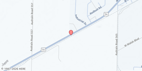 Map showing Van-Far High School at 2200 US-54, Vandalia, MO