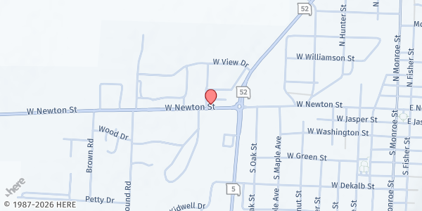 Map showing Morgan Cnty R-II Elementary (Versailles) at 913 West Newton, Versailles, MO
