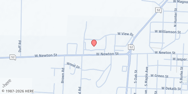 Map showing Morgan County R-II Elementary (Versailles) at 913 W. Newton Street, Versailles, MO