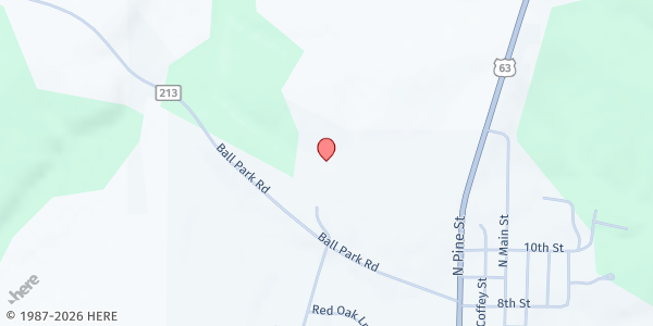 Map showing Vienna Senior Center at 210 Ball Park Road, Vienna, MO