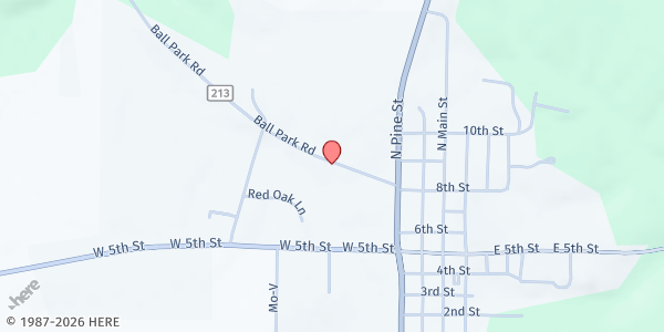 Map showing Vienna Senior Center at 210 Ball Park Rd, Vienna, MO
