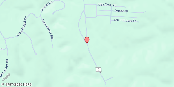 Map showing Lake Wappapello Methodist Pantry at 17735 Highway D, Wappapello, MO