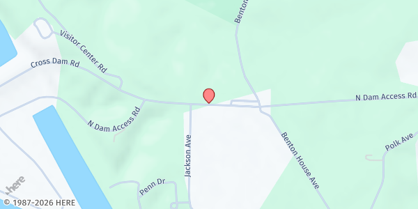 Map showing Warsaw Senior Center at 17571 N. Dam Access Rd., Warsaw, MO