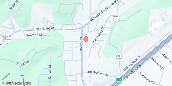Map showing Good Samaritan of the Ozarks Admin Office at 121 Ichord Ave, Waynesville, MO
