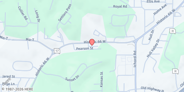 Map showing Good Samaritan Resource Center at 1811 Historic Route 66 West, Waynesville, MO