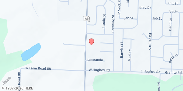 Map showing Willard Presbyterian Church at 800 State Hwy AB, Willard, MO