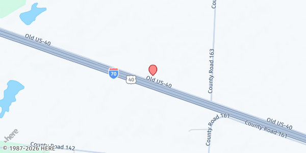 Map showing Williamsburg Elementary at 10500 Old U.S. 40, Williamsburg, MO