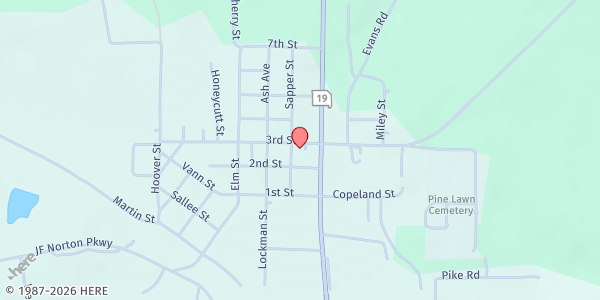 Map showing SeniorAge - Winona Senior Center at 8498 Sapper Street, Winona, MO