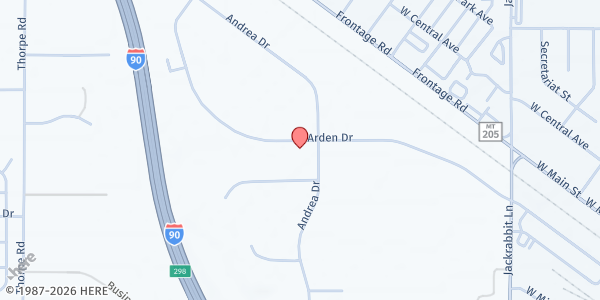 Map showing Habitat for Humanity of Gallatin Valley Inc. - Belgrade at 230 Arden Dr, Belgrade, MT